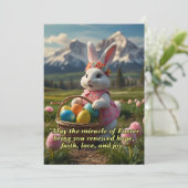 CARTES POUR FÊTES ANNUELLES SALUTATIONS DE PÂQUES (Debout devant)