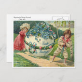 Cartes Pour Fêtes Annuelles Salutations de Pâques (Devant / Derrière)