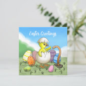 Cartes Pour Fêtes Annuelles Salutations de Pâques (Debout devant)