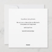 Cartes Pour Fêtes Annuelles Salutations de Pâques (Dos)