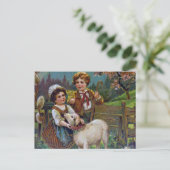 Cartes Pour Fêtes Annuelles Salutations de Pâques 1908 (Debout devant)