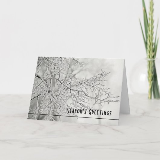 Cartes Pour Fêtes Annuelles Salutations de saison (Devant)