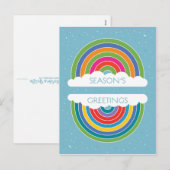 Cartes Pour Fêtes Annuelles Salutations de saison (Devant / Derrière)