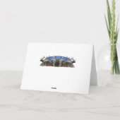 Cartes Pour Fêtes Annuelles Salutations de saison Buck Deer (Dos)