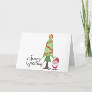 Cartes Pour Fêtes Annuelles Salutations de saison de gnome