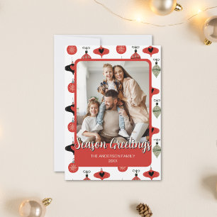 Cartes Pour Fêtes Annuelles Salutations de saison Famille Photo Noël