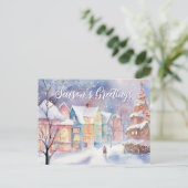 Cartes Pour Fêtes Annuelles Salutations de saison Wonderland hiver (Debout devant)