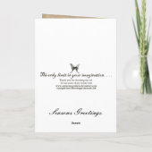 Cartes Pour Fêtes Annuelles Salutations de Seaons (Dos)