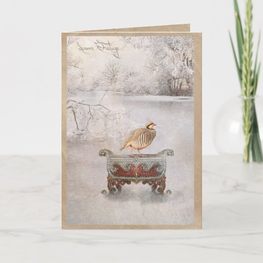 Cartes Pour Fêtes Annuelles Salutations de Seaons (Devant)