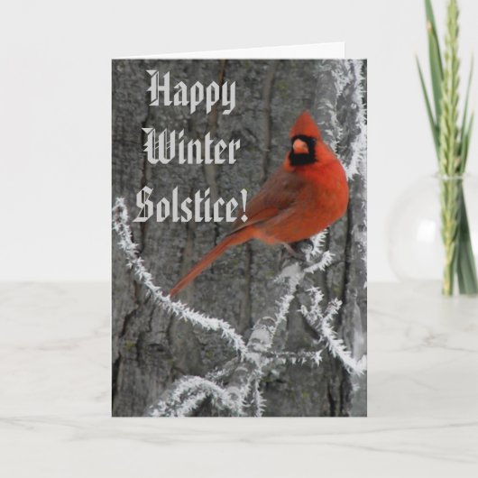 Cartes Pour Fêtes Annuelles Salutations de solstice d'hiver (Devant)