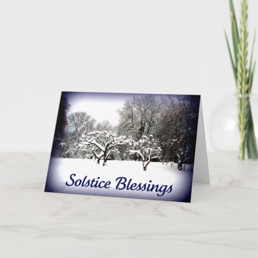 Cartes Pour Fêtes Annuelles Salutations de solstice d'hiver (Devant)