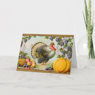 Cartes Pour Fêtes Annuelles Salutations de thanksgiving