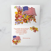 Cartes Pour Fêtes Annuelles Salutations de Thanksgiving (Intérieur)