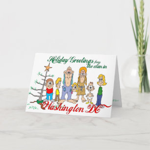 Cartes Pour Fêtes Annuelles Salutations de vacances de DC