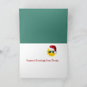 Cartes Pour Fêtes Annuelles Salutations de vacances de Floride (Intérieur)