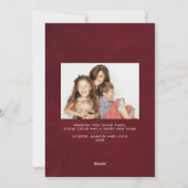 Cartes Pour Fêtes Annuelles Salutations de vacances Gold Botanical (Dos)