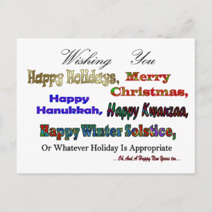 Cartes Pour Fêtes Annuelles Salutations de vacances multiples