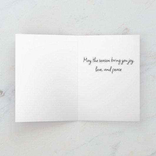 Cartes Pour Fêtes Annuelles Salutations de vacances sur un Matin neigeux (Intérieur)