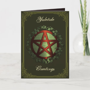 Cartes Pour Fêtes Annuelles Salutations de Yuletide