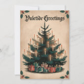 Cartes Pour Fêtes Annuelles Salutations de Yuletide - Festive Candlelit Tree (Devant)