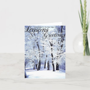 Cartes Pour Fêtes Annuelles Salutations des saisons hivernales