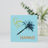 Cartes Pour Fêtes Annuelles Salutations d'Hawaii - Palmiers (Debout devant)