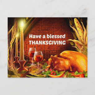 Cartes Pour Fêtes Annuelles Salutations du jour bon thanksgiving