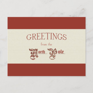 Cartes Pour Fêtes Annuelles Salutations du pôle Nord