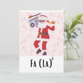 Cartes Pour Fêtes Annuelles Salutations Fa-La-La (Debout devant)