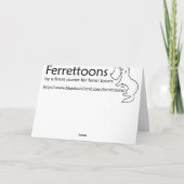 Cartes Pour Fêtes Annuelles Salutations ferrys d'hiver (Dos)