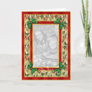 Cartes Pour Fêtes Annuelles Salutations Holly