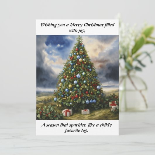 Cartes Pour Fêtes Annuelles Salutations joyeuses : Unwrap the Magic of the Sea (Debout devant)