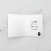 Cartes Pour Fêtes Annuelles Salutations musicales de Noël (Intérieur)