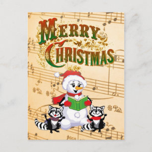 Cartes Pour Fêtes Annuelles Salutations musicales de Noël