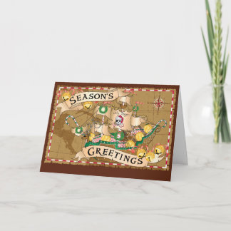 Cartes Pour Fêtes Annuelles Salutations Pirate
