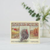 Cartes Pour Fêtes Annuelles Salutations Pour Thanksgiving (Debout devant)