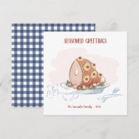 Salutations saisonnières - Jambon glacé à l'ananas