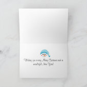 Cartes Pour Fêtes Annuelles Salutations Snowman (Intérieur)