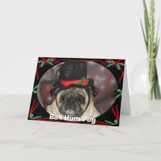 Cartes Pour Fêtes Annuelles Sam xmas, Bah Hum-Pug
