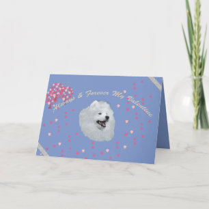 Cartes Pour Fêtes Annuelles Samoyed 5X7 Folded Valentine's Card Personnalisé!
