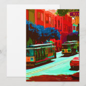 Cartes Pour Fêtes Annuelles San Francisco 005 (Devant / Derrière)