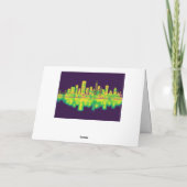 Cartes Pour Fêtes Annuelles San Francisco California Skyline (Dos)