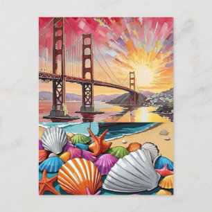Cartes Pour Fêtes Annuelles San Francisco Californie Voyage Impression Décorat