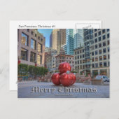 CARTES POUR FÊTES ANNUELLES SAN FRANCISCO NOËL #1 (Devant / Derrière)