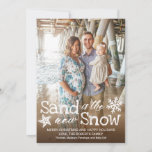Cartes Pour Fêtes Annuelles Sand is the New Snow Beach Christmas<br><div class="desc">Sand is definitely the new snow. Show you friends and family some seasons greetings with this Christmas Holiday card.</div>