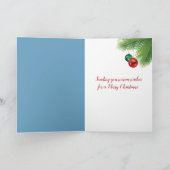 Cartes Pour Fêtes Annuelles Sandman de Noël tropical (Intérieur)