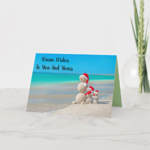 Cartes Pour Fêtes Annuelles Sandman Family Beachy Noël