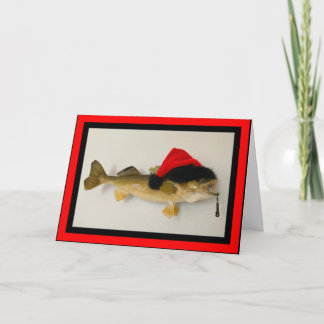 Cartes Pour Fêtes Annuelles Sandre J'espère que vous avez un joyeux Fishmas!