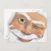 Cartes Pour Fêtes Annuelles Santa (Devant / Derrière)