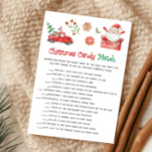 Cartes Pour Fêtes Annuelles Santa Christmas Candy Match Game